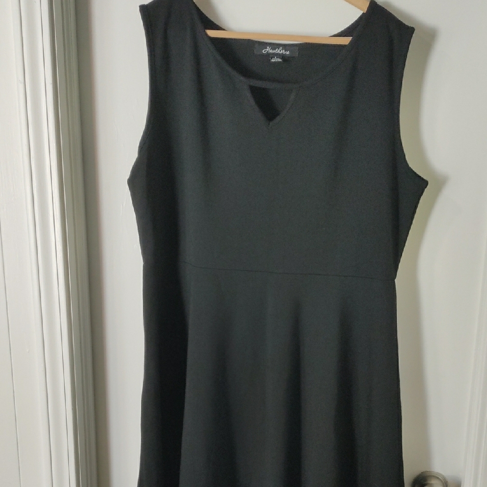 Classic Little Black Fit & Flare Dress -by Hawthorne - Size 1